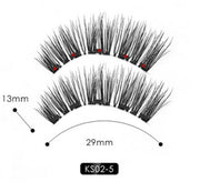 Natural Long Lasting Magnetic Liquid Eyeliner & Magnetic False Eyelashes & Tweezer Set Make up Set