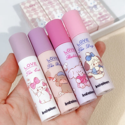 Mengmeng Paradise Milk Cream Lip Lacquer Velvet Matte Matte Peach Color