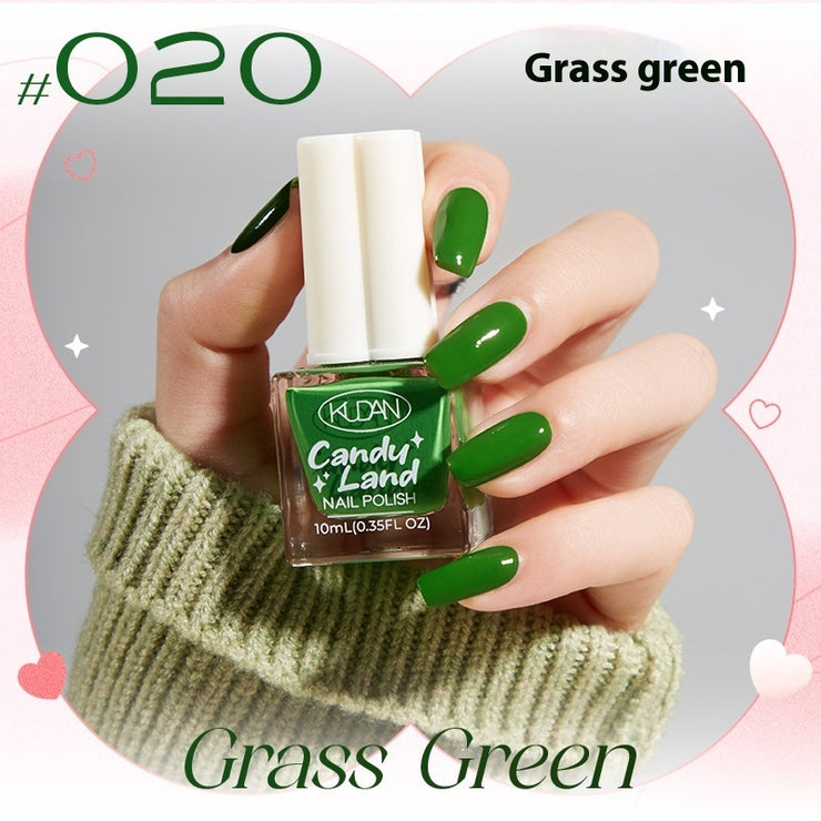 Four-leaf Clover Cover Nail Polish Water-based Baking-free Quick-drying Long Lasting And Does Not Fade Candy Paradise Nail Polish