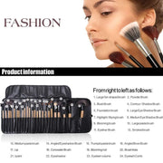 Gift Bag Of 24 Pcs Makeup Brush Sets Professional Cosmetics Brushes Eyebrow Powder Foundation Shadows Pinceaux Make Up Tools